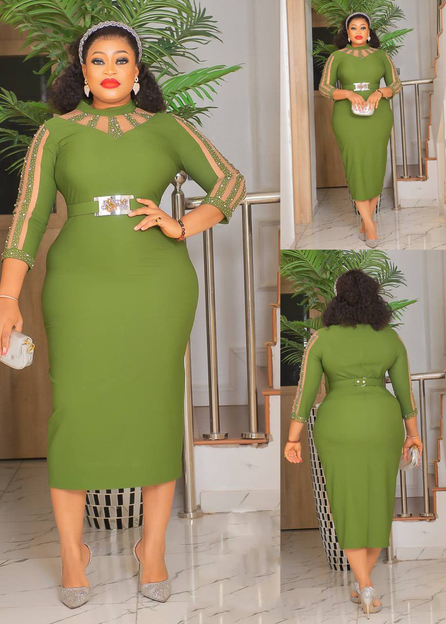 Women’s dress with belts