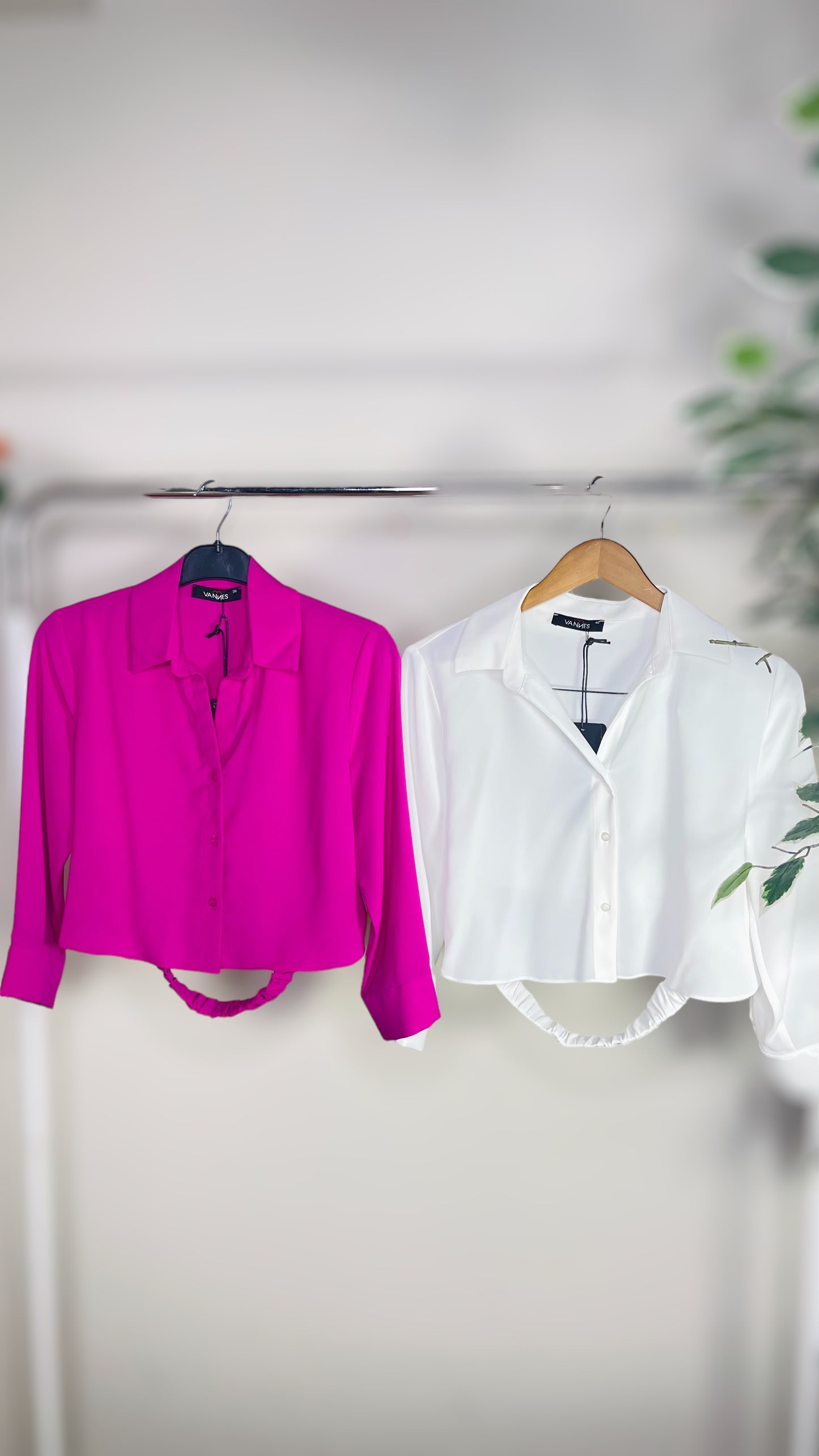 White and pink Short Sleeve Crop Shirt