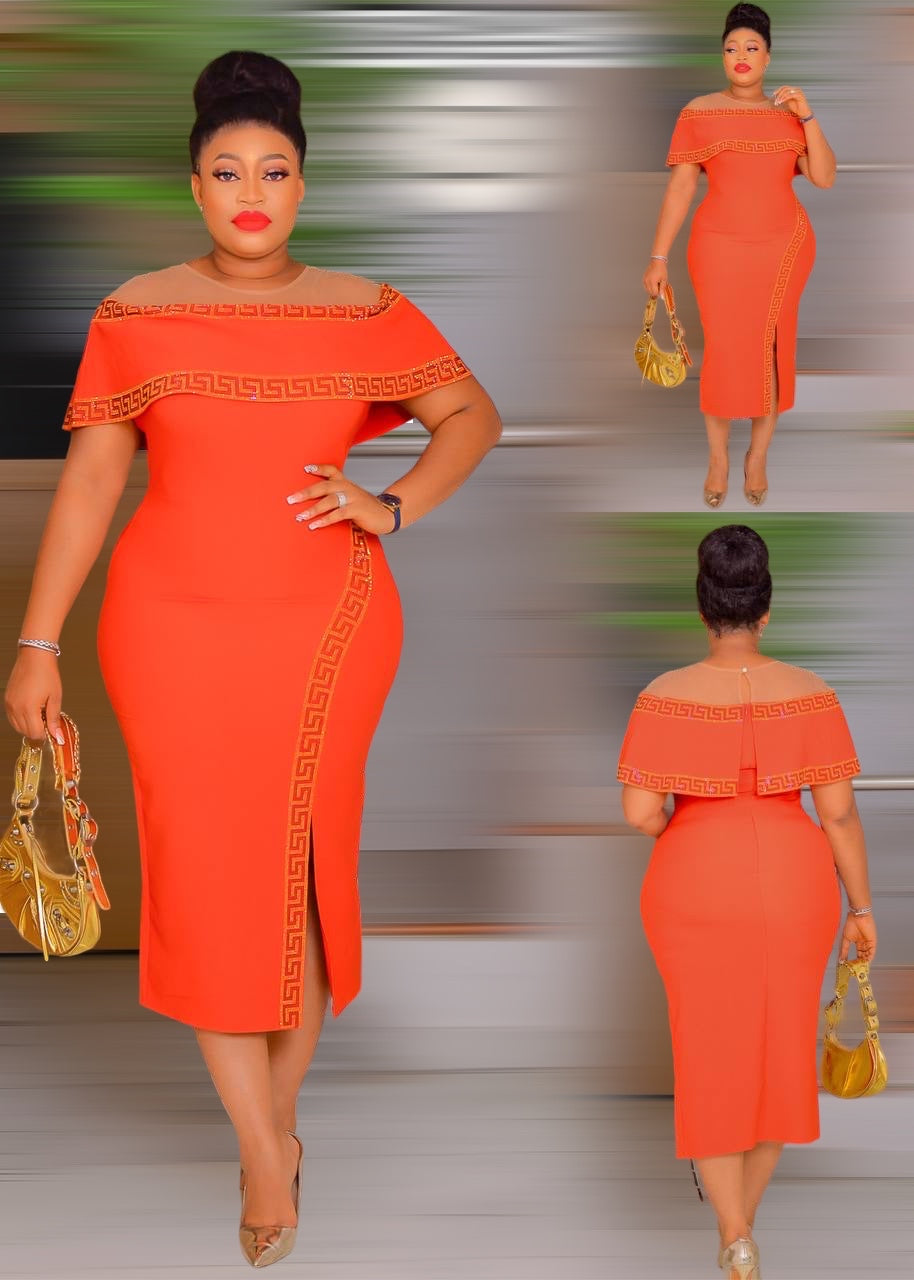 Women’s orange dress